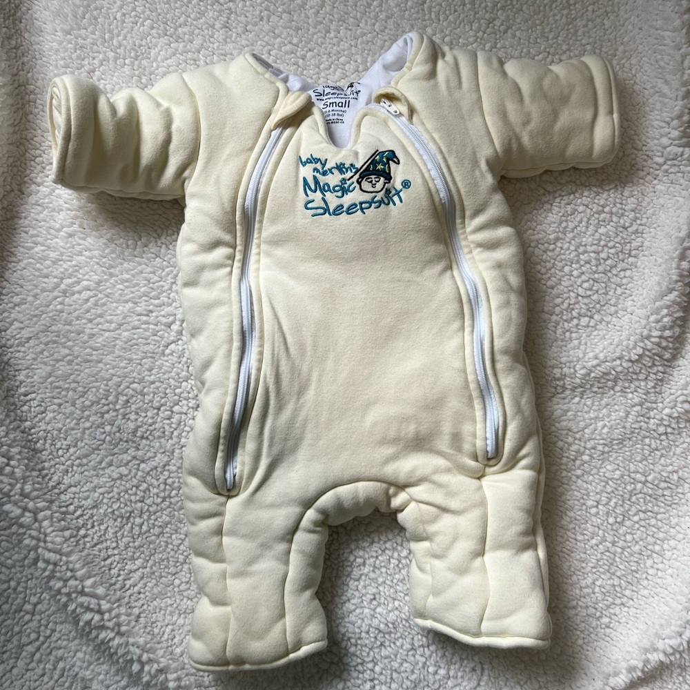 Baby Merlin’s magic sleep suit- Cream 3-6months